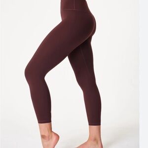 Sweaty Betty  All Day 7/8 Leggings Women's Small Burgundy/Brick Red